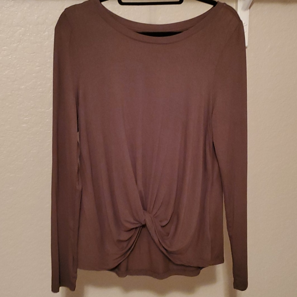 Z Supply Abbie Knot Front Knit Top, NWT, Size M